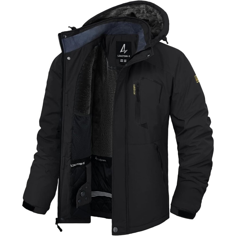 Men's Winter Ski Jacket Waterproof Fleece Coat Warm Insulated Snowboard Jackets